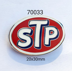 70033 STP Oval Lapel Pin / Badge