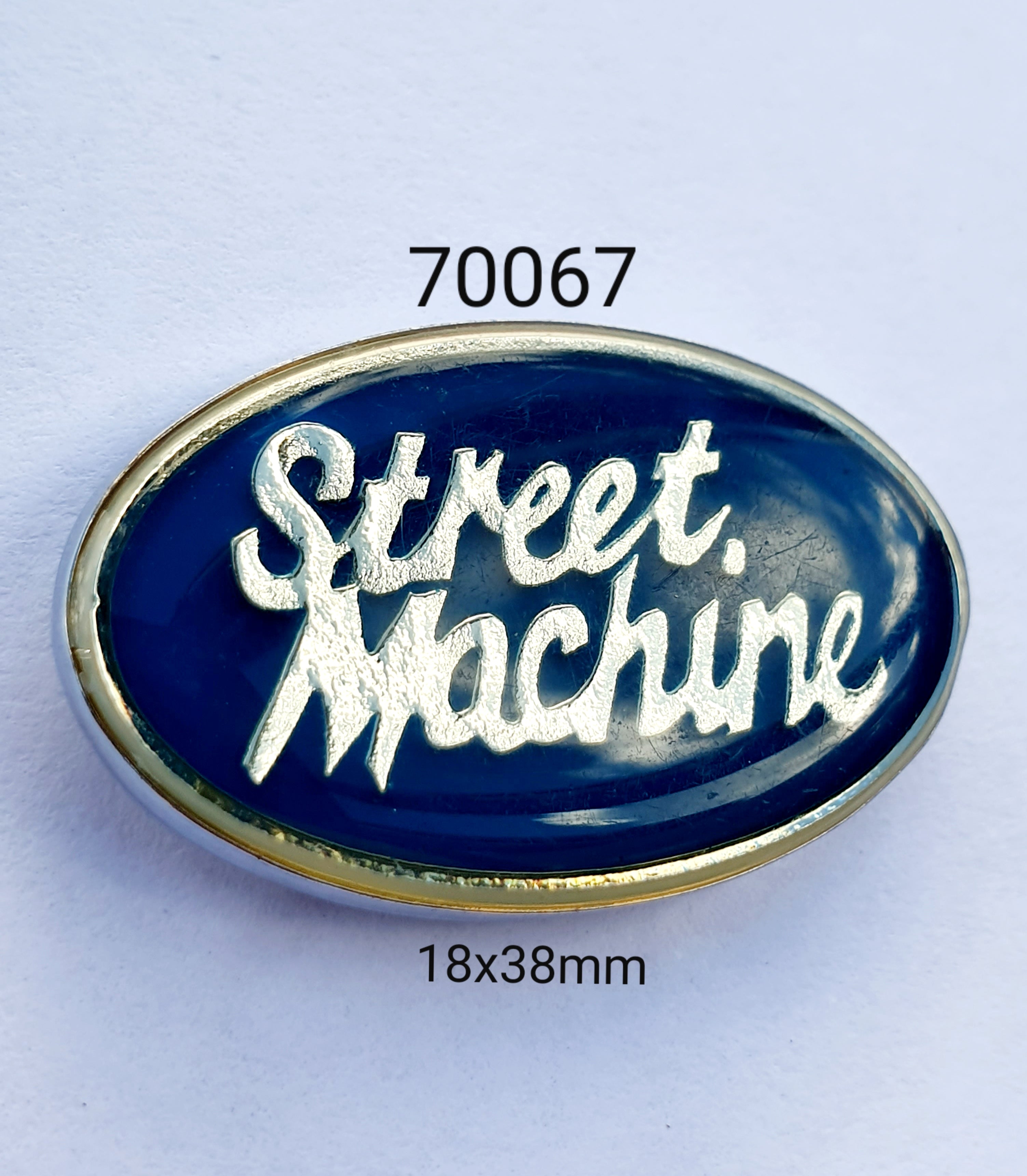 70067 Street Machine Blue Lapel Pin / Badge