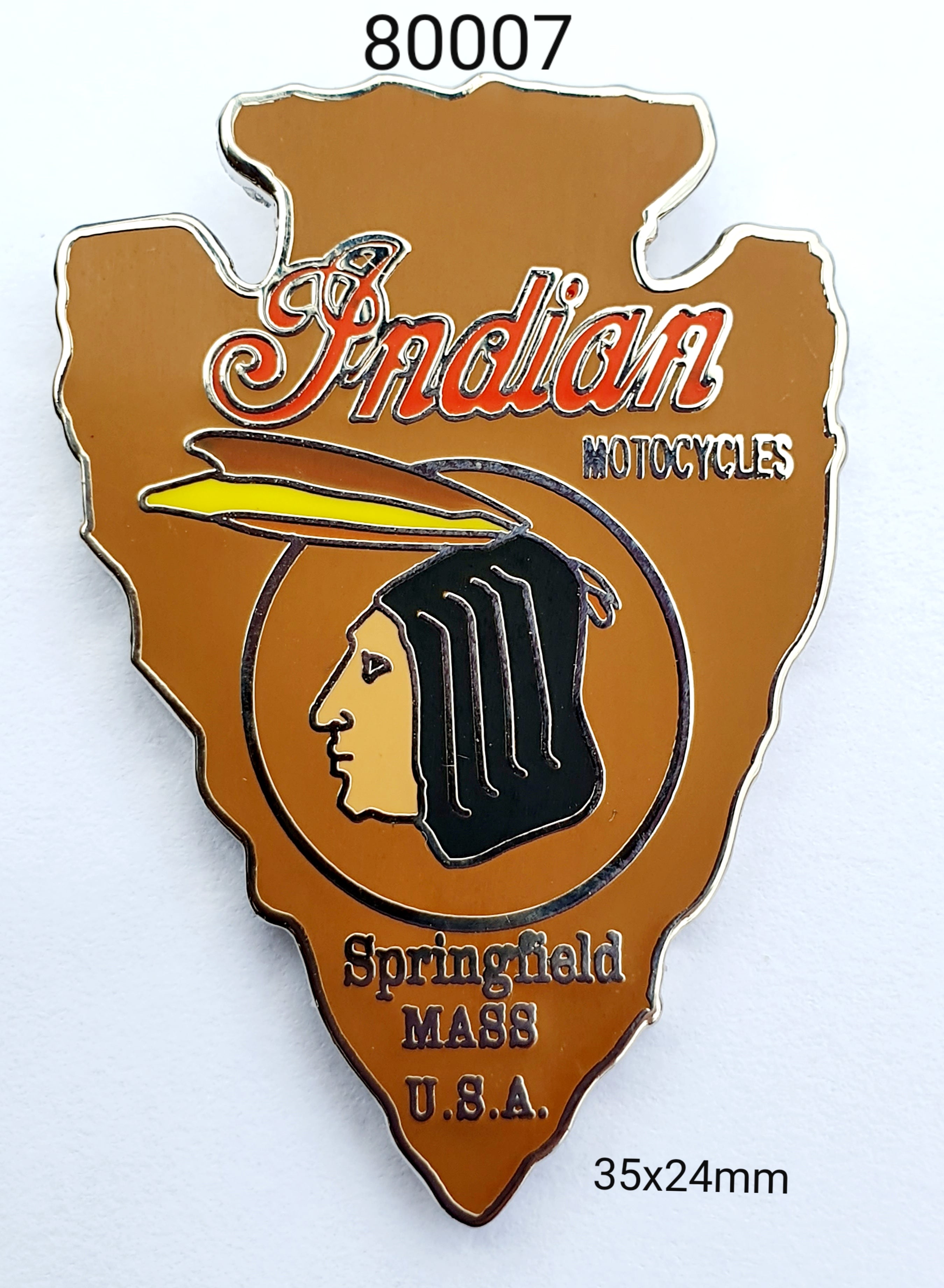 80007 Indian Shield Lapel Pin / Badge