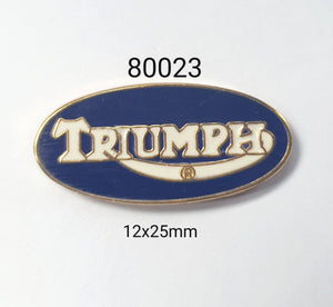 80023 Triumph Oval Blue Lapel Pin / Badge
