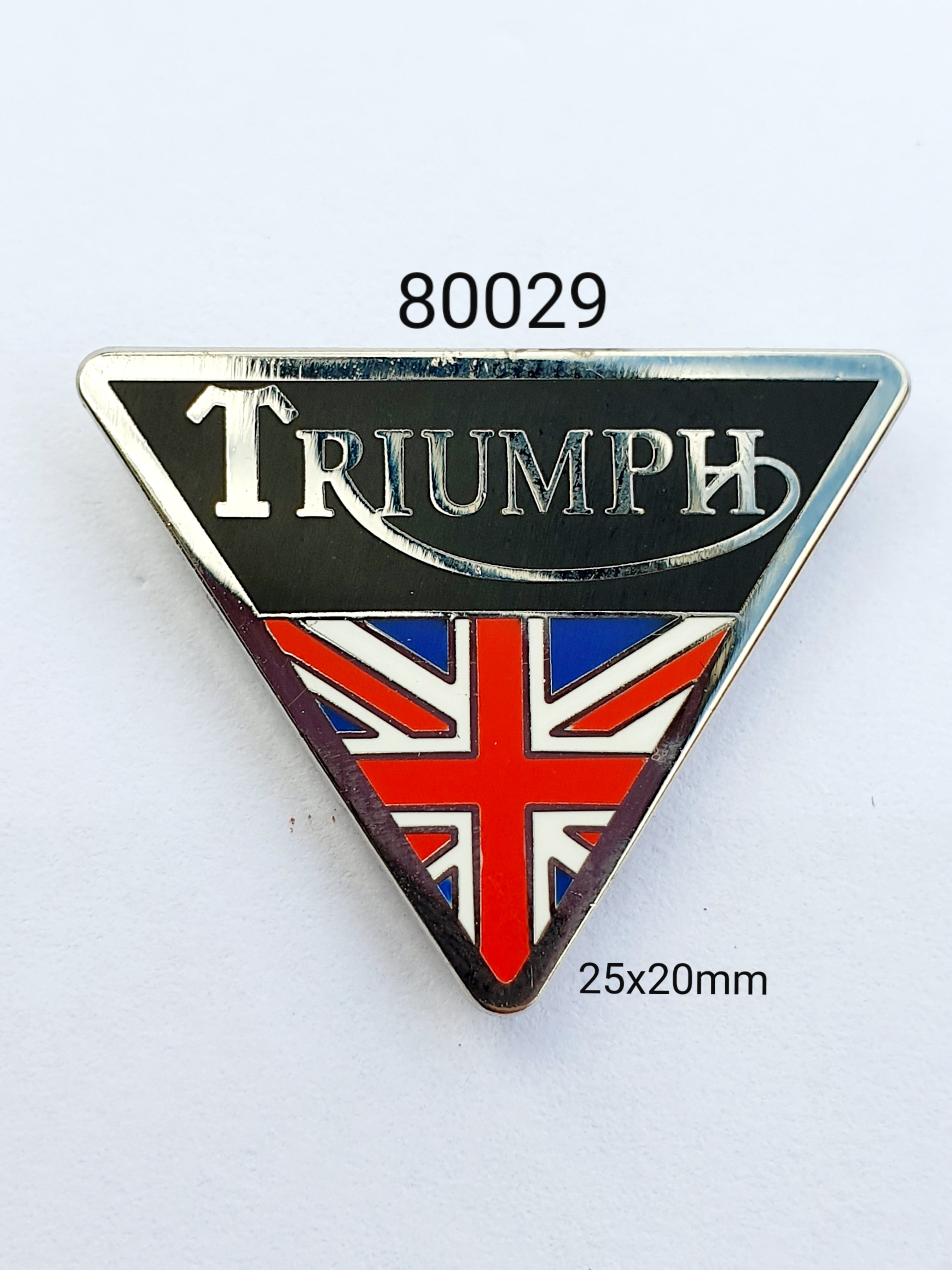 80029 Triumph Tri Flag Lapel Pin / Badge