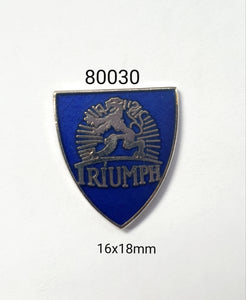 80030 Triumph Shield Blue Lapel Pin / Badge