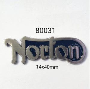 80031 Norton Script Lapel Pin / Badge