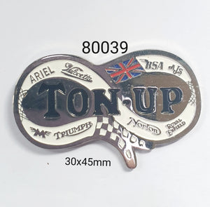 80039 Ton Up Lapel Pin / Badge