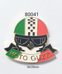 80041 Moto Guzzi Helmet Lapel Pin / Badge