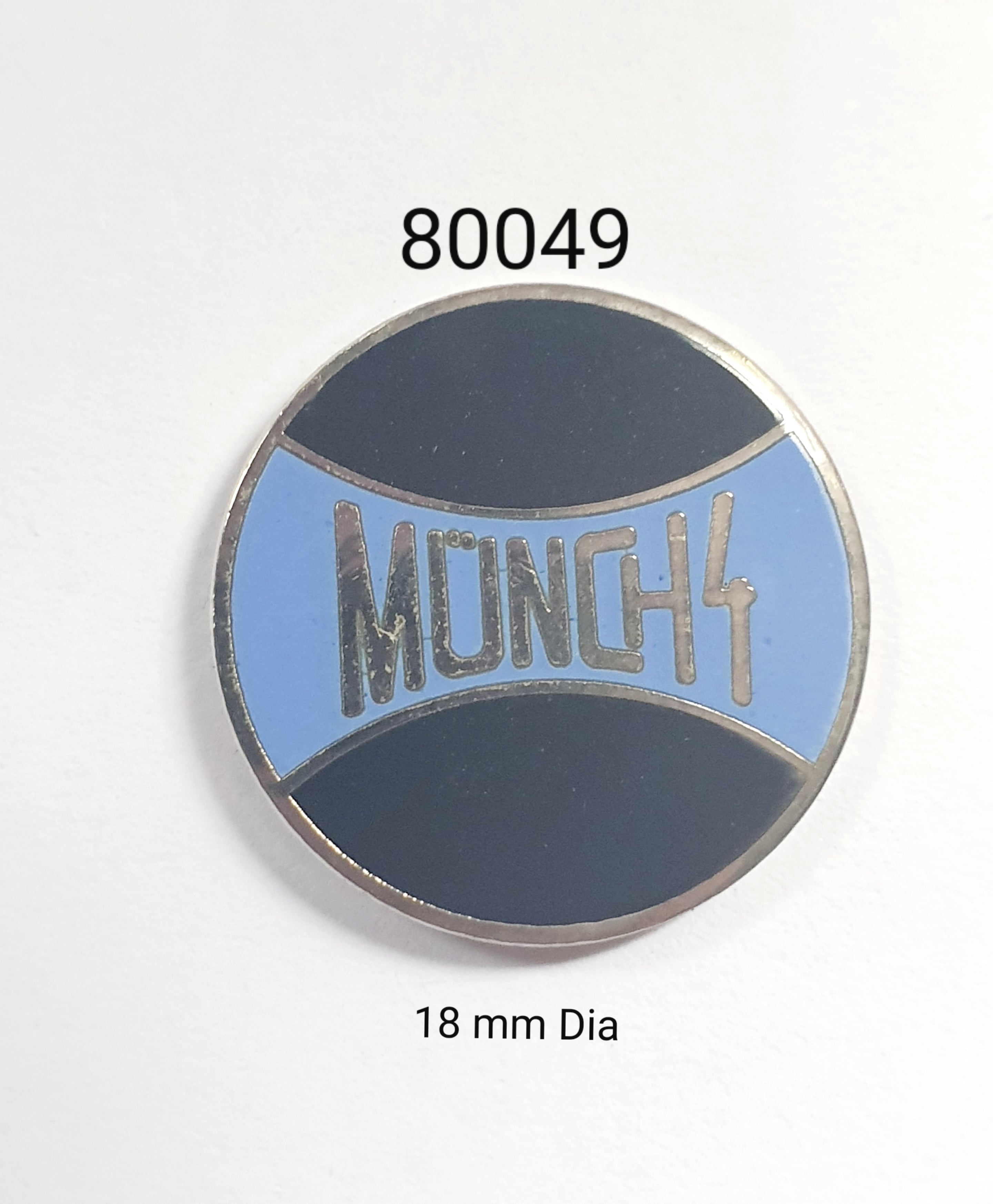 80049 Munch Round Lapel Pin / Badge