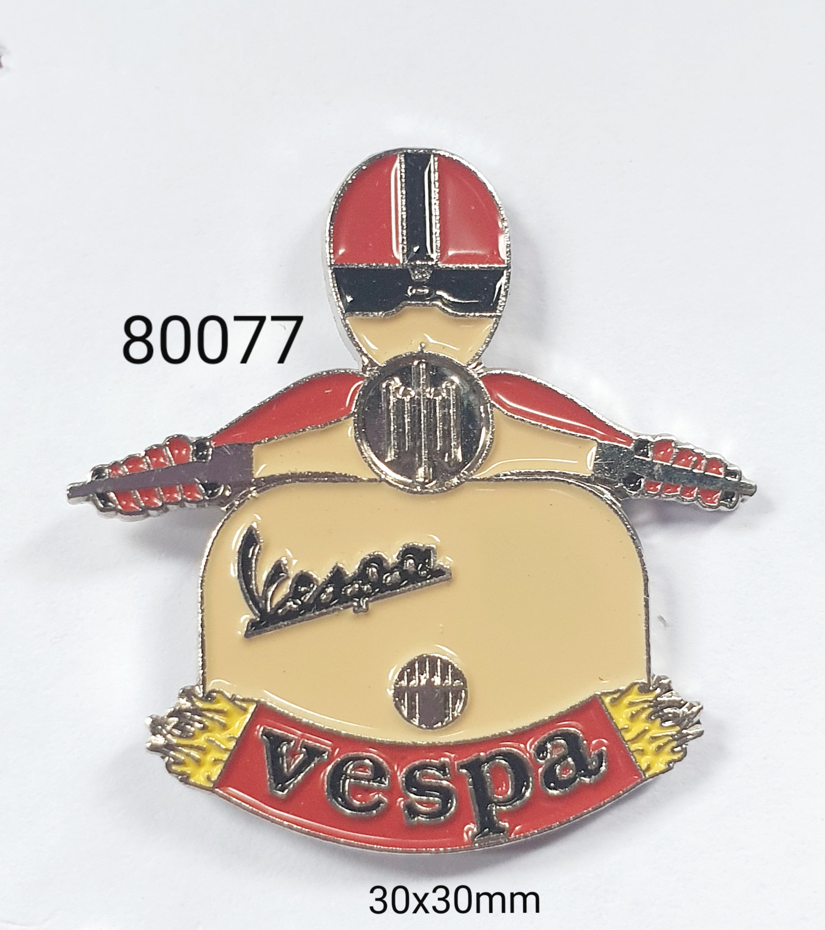 80077 Vespa Rider Lapel Pin / Badge