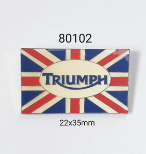 80102 Triumph Flag Large Lapel Pin / Badge