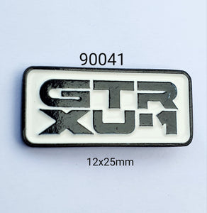 90041 GTR XU1 Rect Lapel Pin / Badge