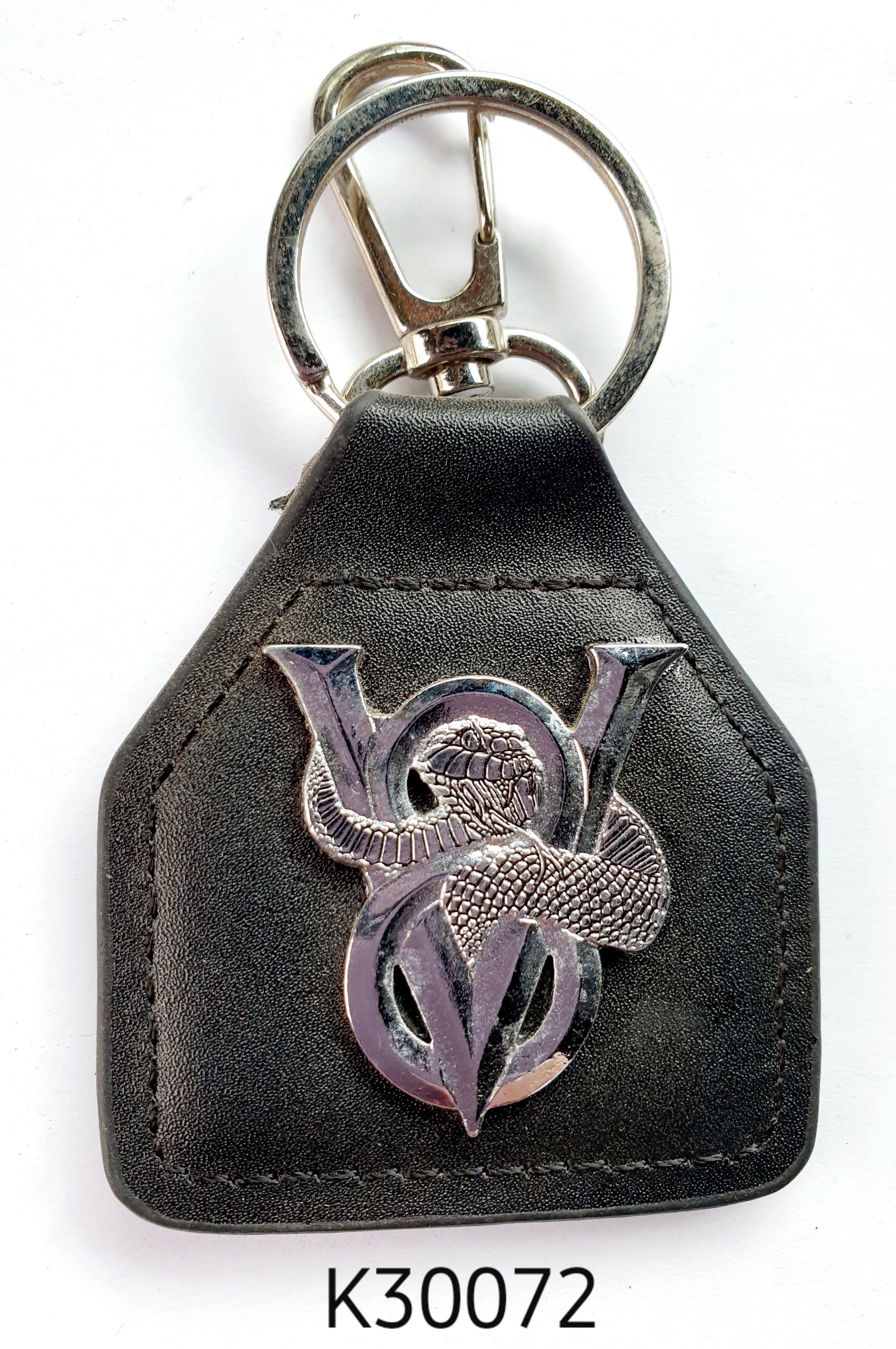 K30072 V8 Viper Silver  Key Ring