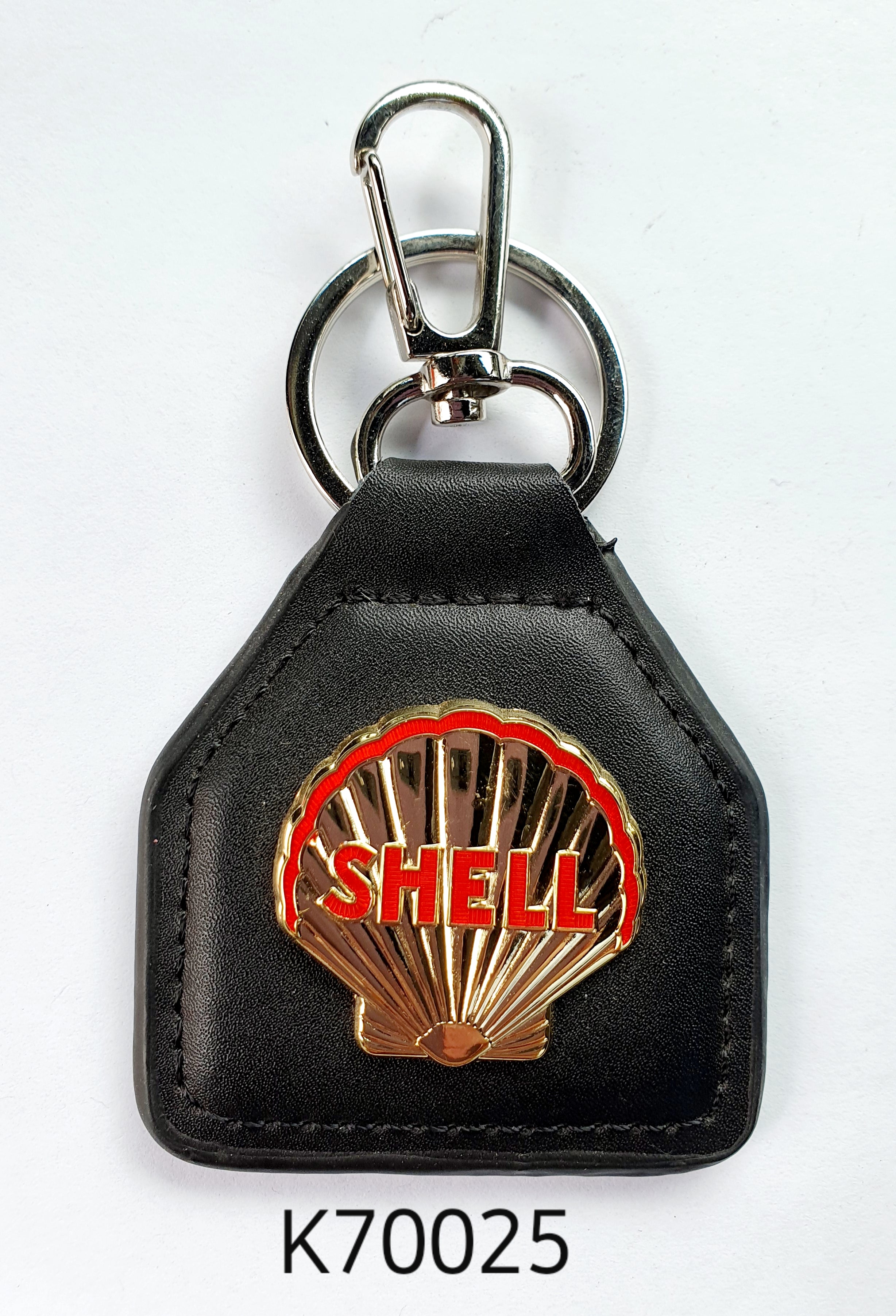 K70025 Shell Clam Gold Key Ring