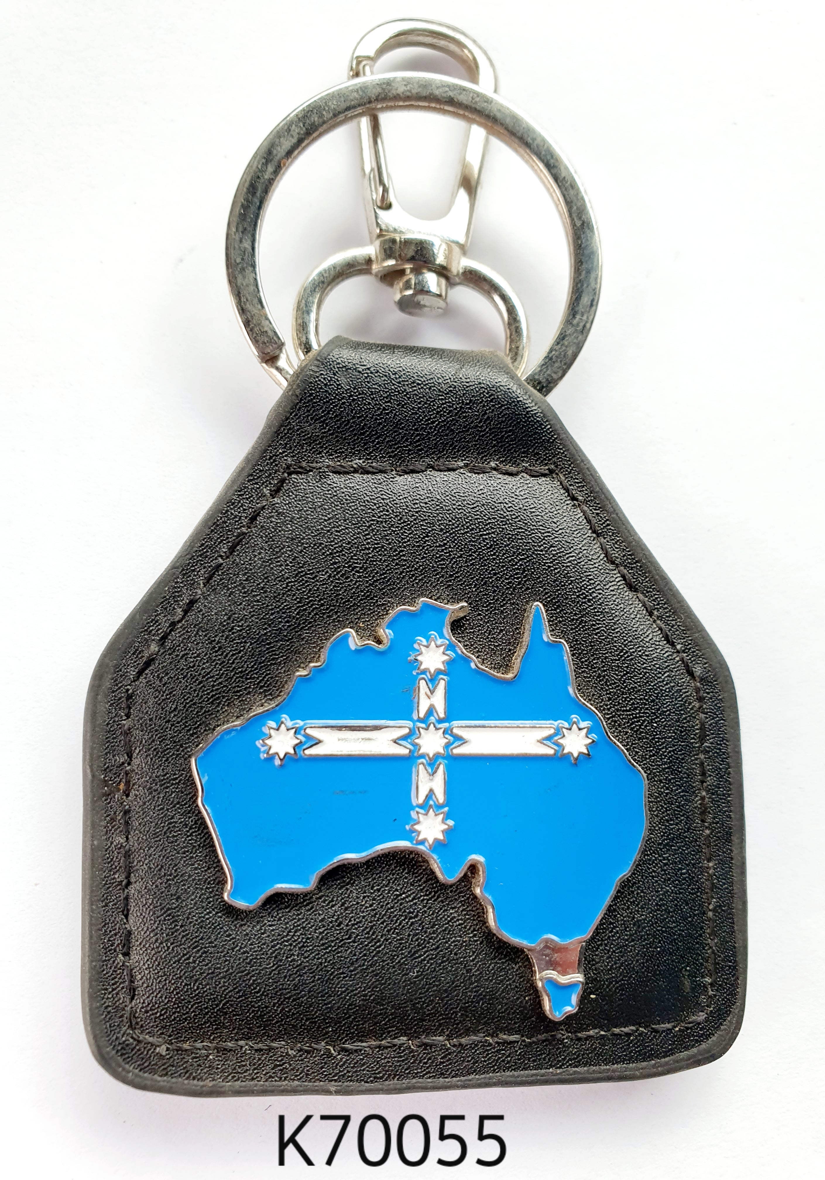 K70055 Eureka Flag Shaped Key Ring