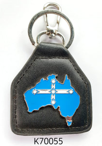 K70055 Eureka Flag Shaped Key Ring