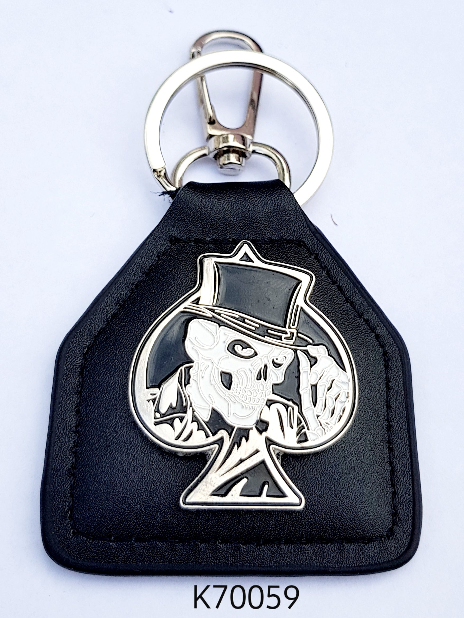 K70059 Ace Spades Shaped Key Ring