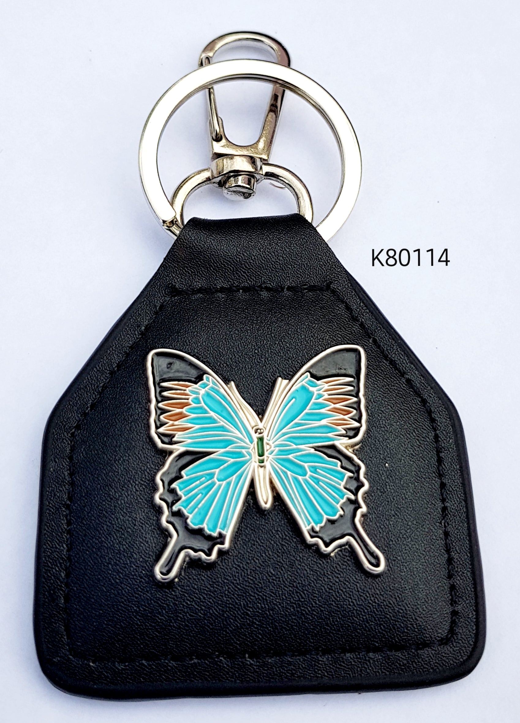 K80014 Lady Biker Butterfly Key Ring