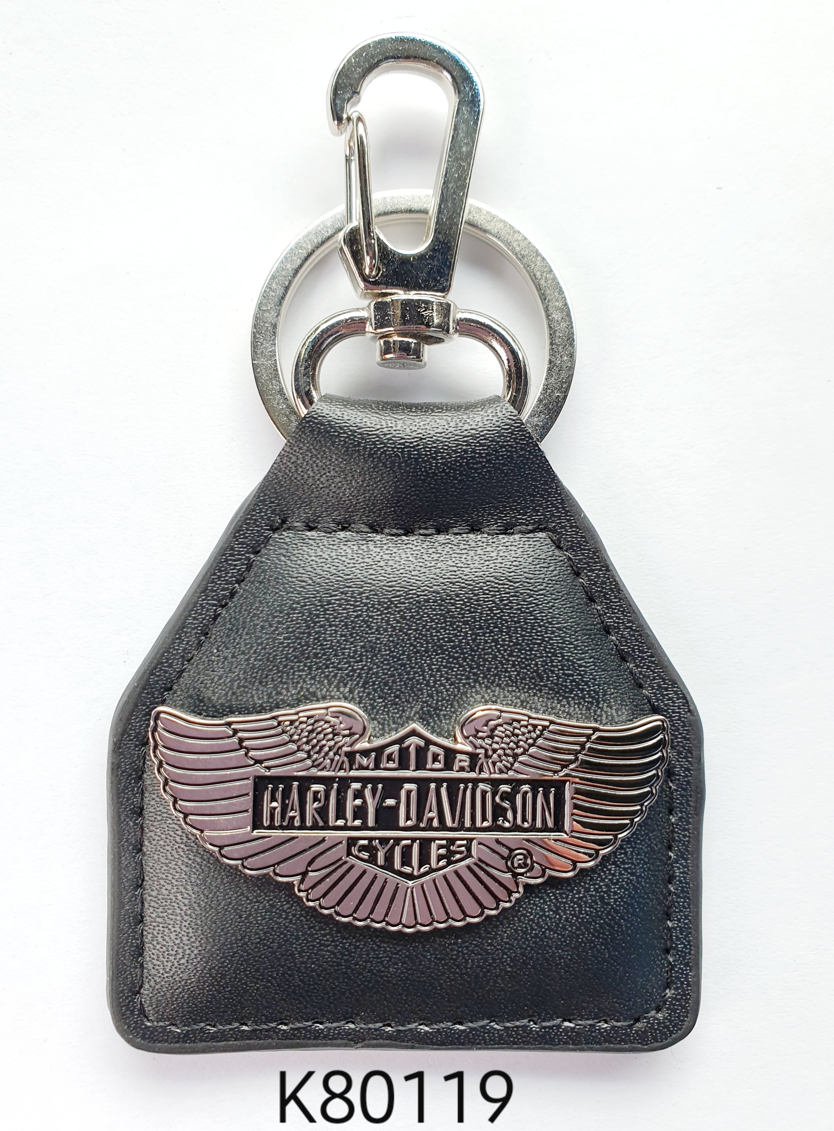 K80119 Harley Davidson Silver Key Ring