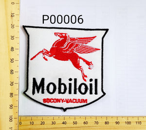 P00006 Mobiloil Iron On Cloth Patch