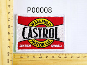 P00008 Castrol Wakefield Iron On Cloth Patch