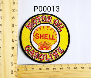 P00013 Shell Motor Oil Gasoline Iron On Cloth Patch