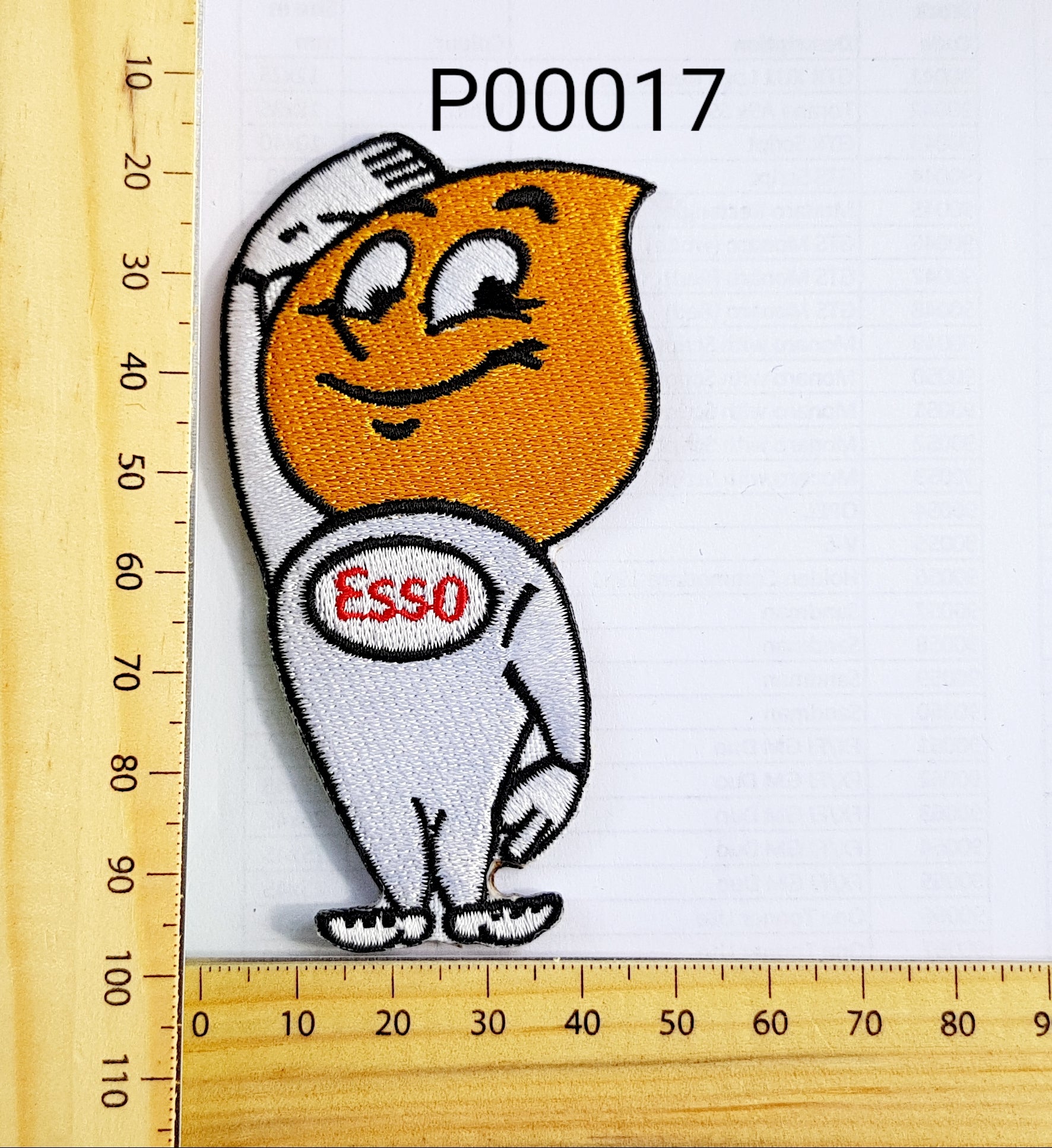 P00017 Esso Man Iron On Cloth Patch