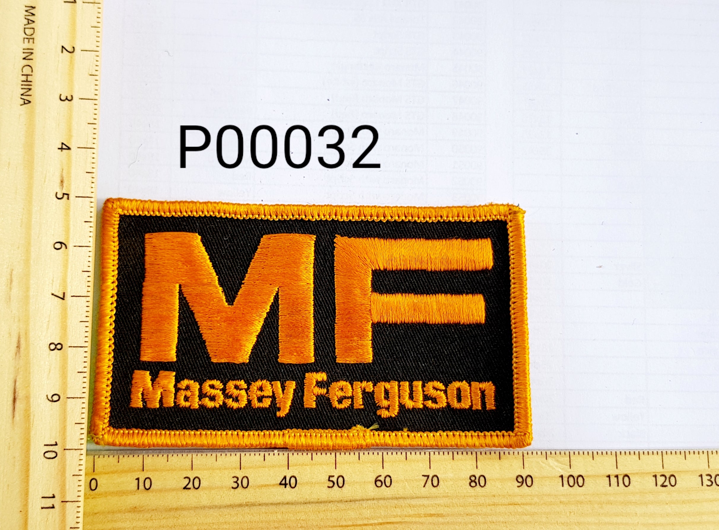 P00032 Massey Ferguson Iron On Cloth Patch