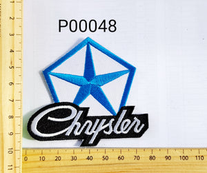 P00048 Chrysler Iron On Cloth Patch