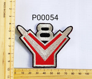 P00054 V8 Y Block Iron On Cloth Patch