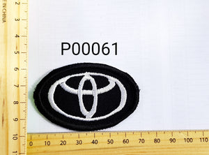 P00061 Toyota Oval Iron On Cloth Patch