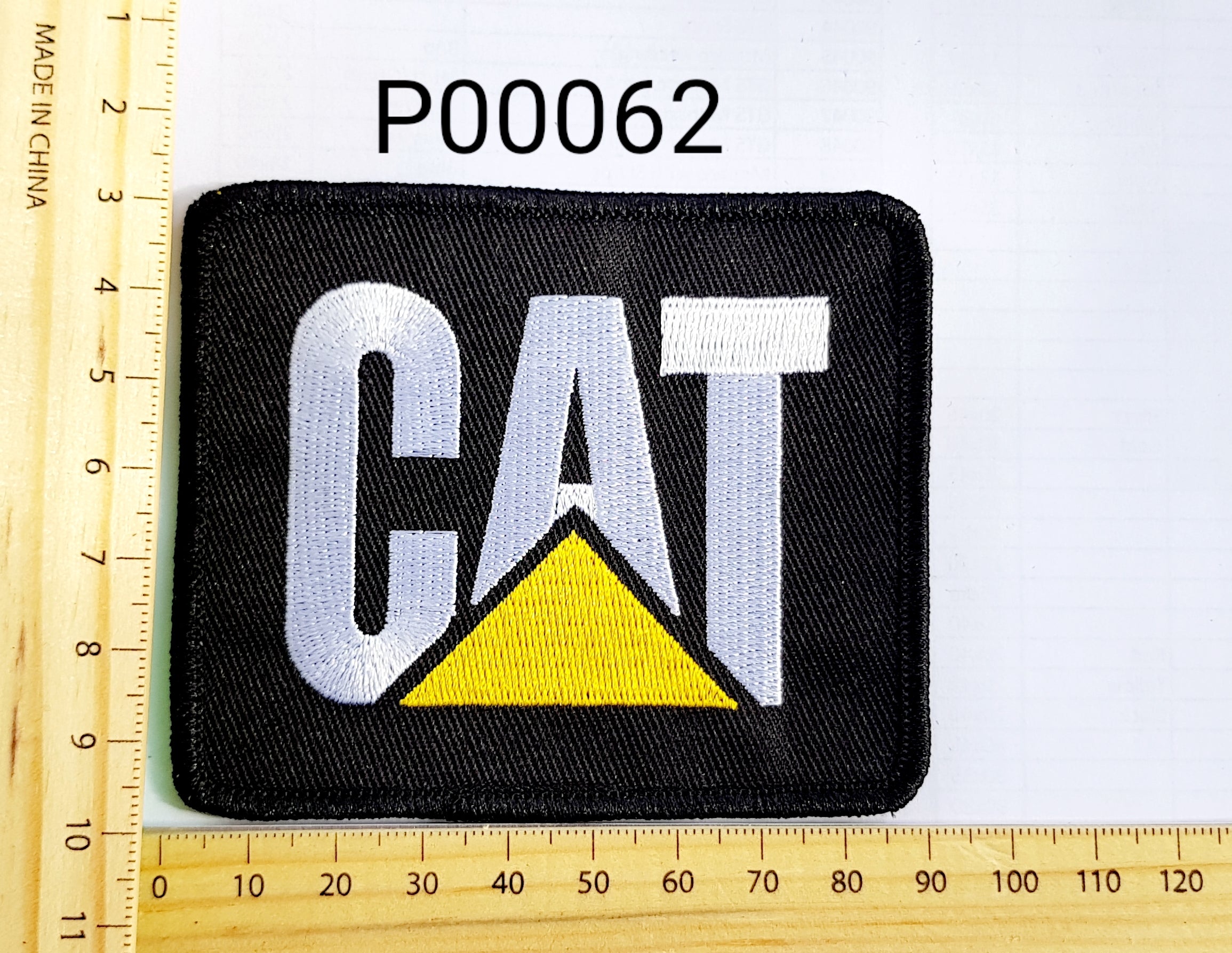 P00062 CAT Iron On Cloth Patch