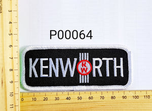 P00064 Kenworth Black Iron On Cloth Patch