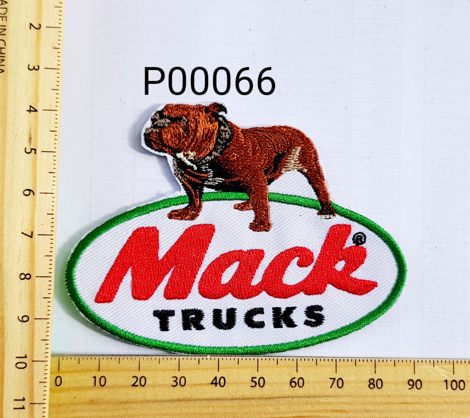 P00066 Mack Iron On Cloth Patch