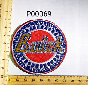 P00069 Buick Round Iron On Cloth Patch