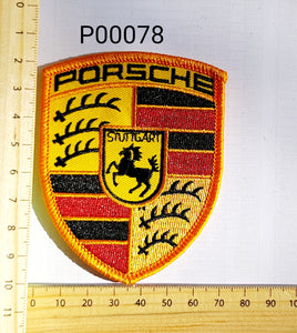 P00078 Porsche Iron On Cloth Patch