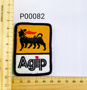 P00082 Agip Iron On Cloth Patch