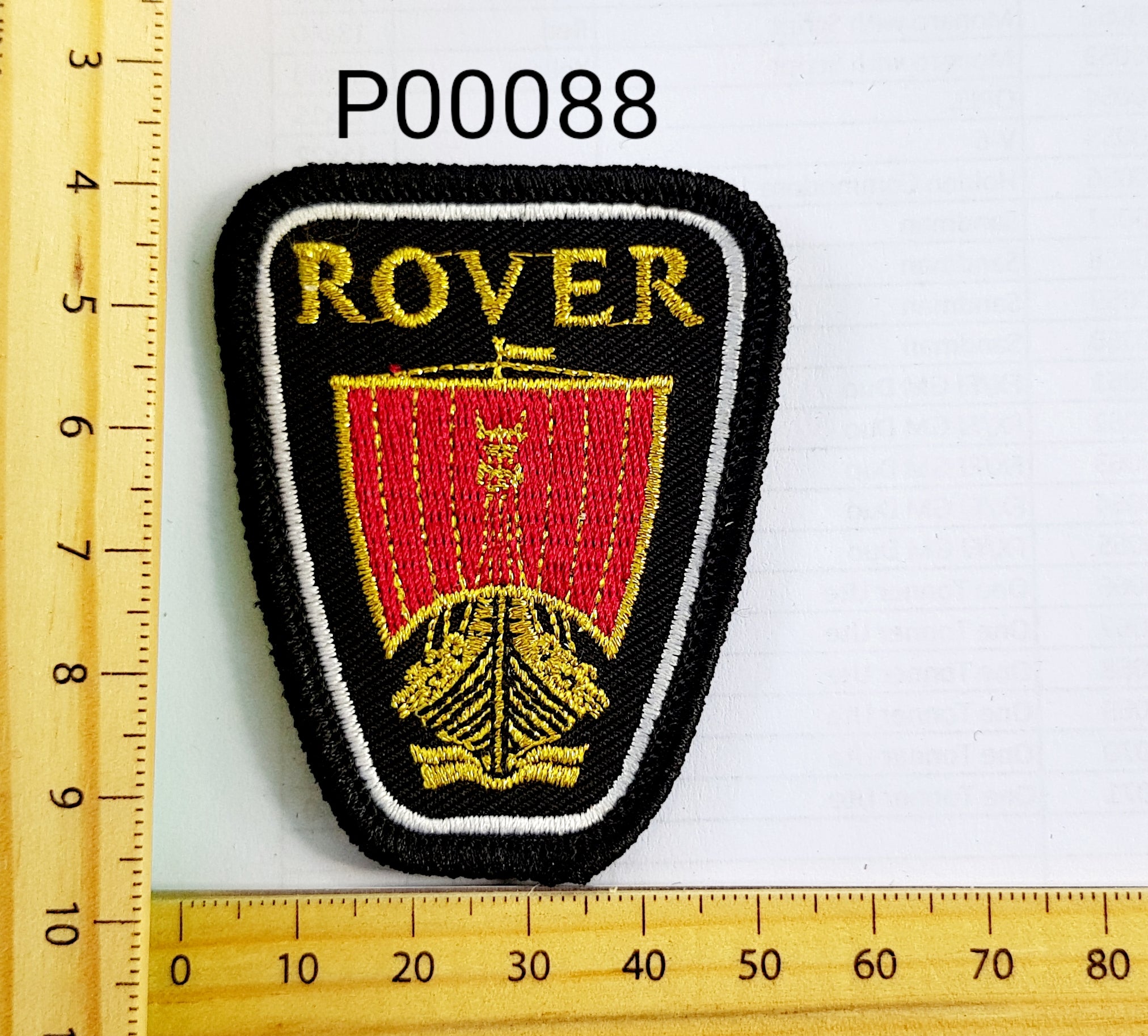 P00088 Rover Iron On Cloth Patch