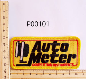 P00101 Auto Meter Iron On Cloth Patch