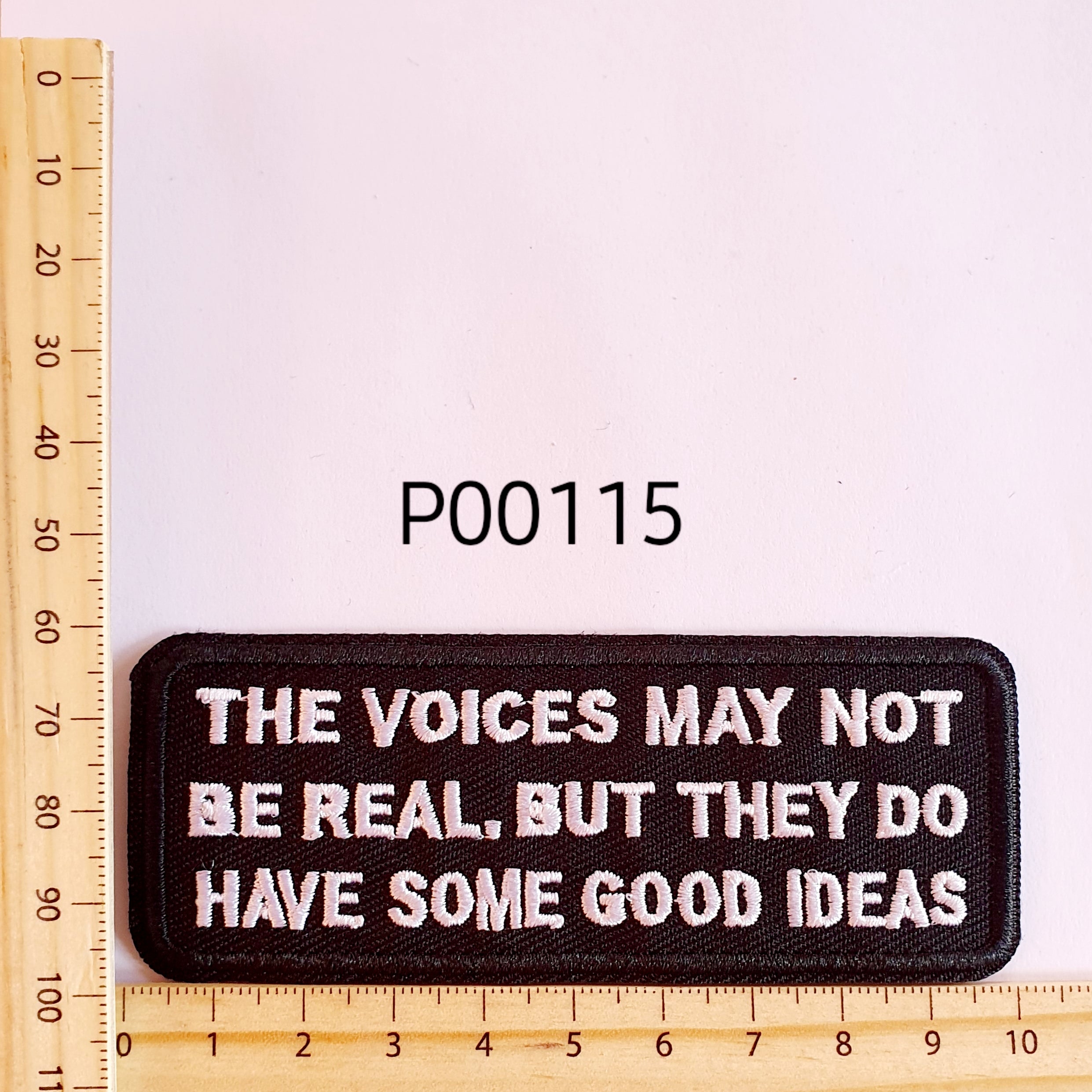 P00115 The Voices Iron On Cloth Patch