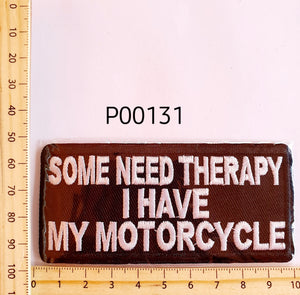 P00131 Need Therapy Iron On Cloth Patch