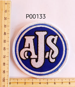 P00133 AJS Iron On Cloth Patch