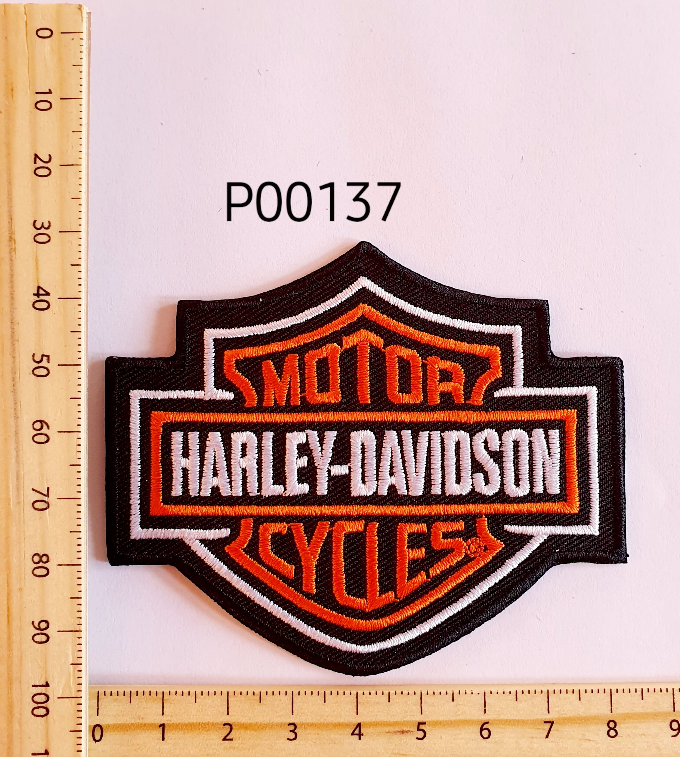 P00137 Harley Davidson Iron On Cloth Patch