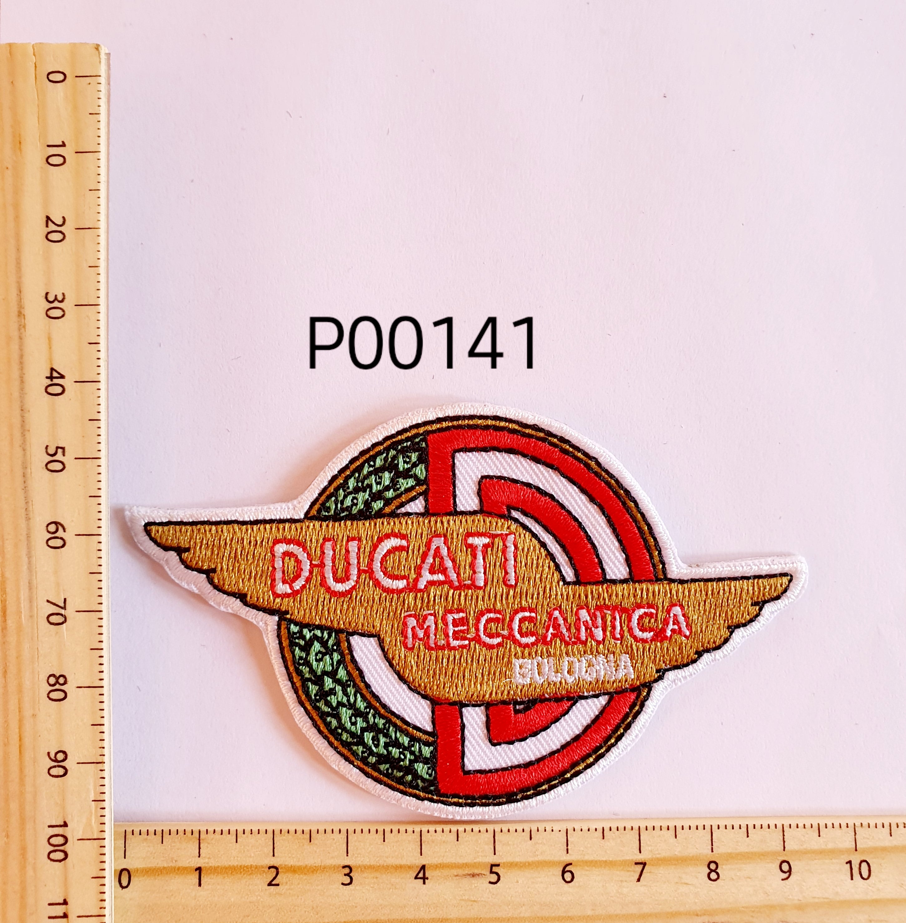 P00141 Ducati Iron On Cloth Patch