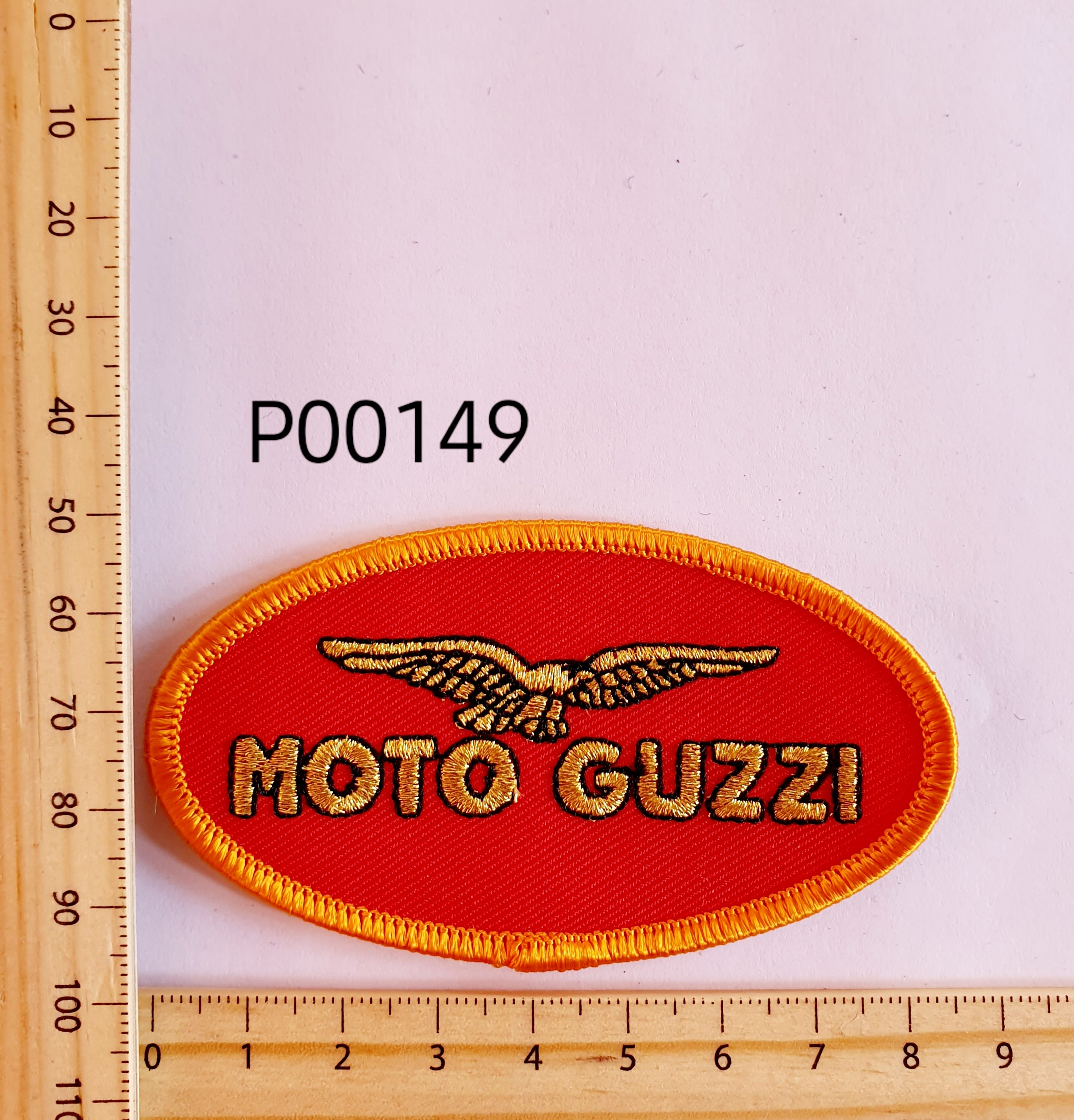 P00149 Moto Guzzi Iron On Cloth Patch