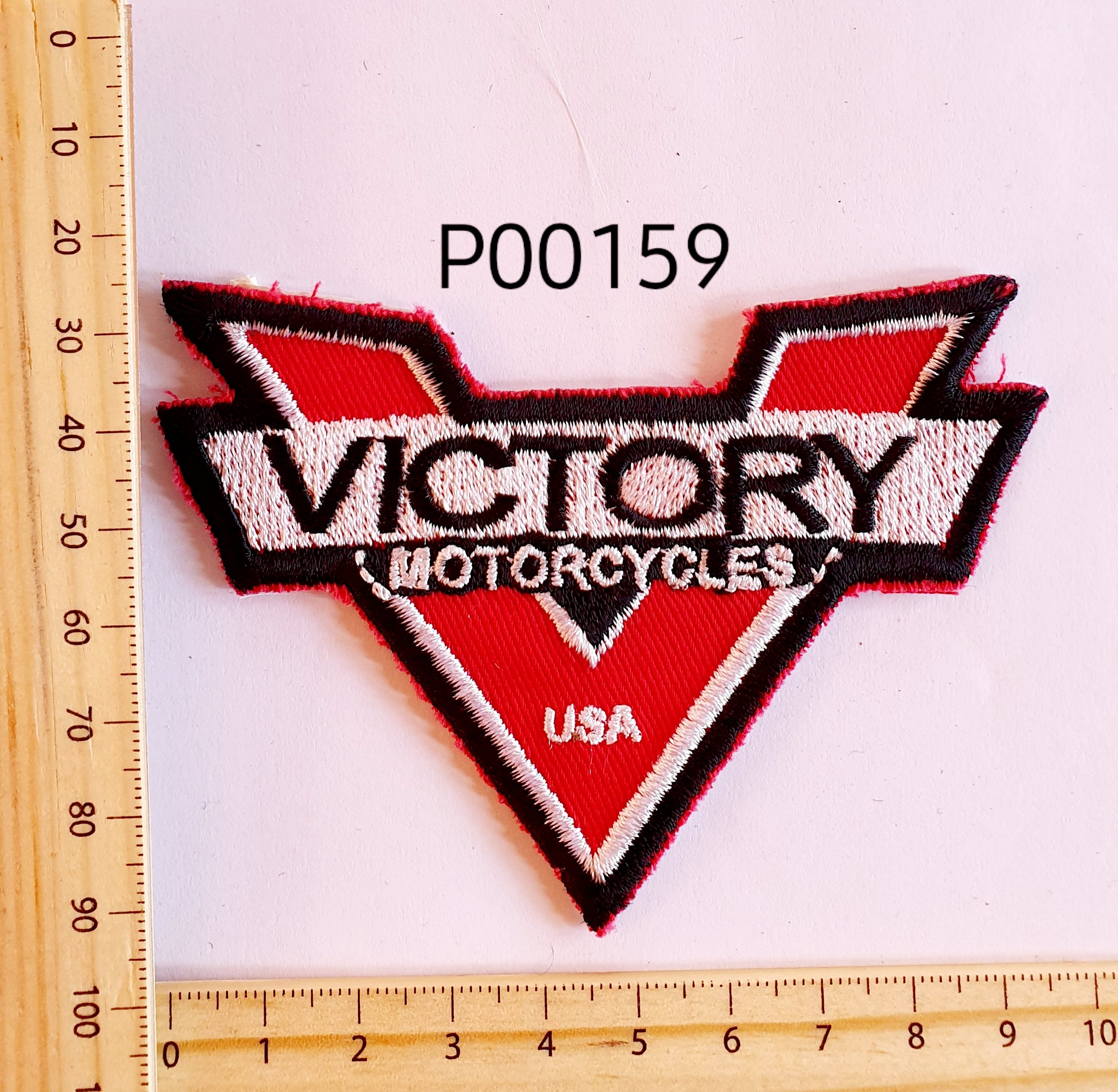 P00159 Victory Iron On Cloth Patch