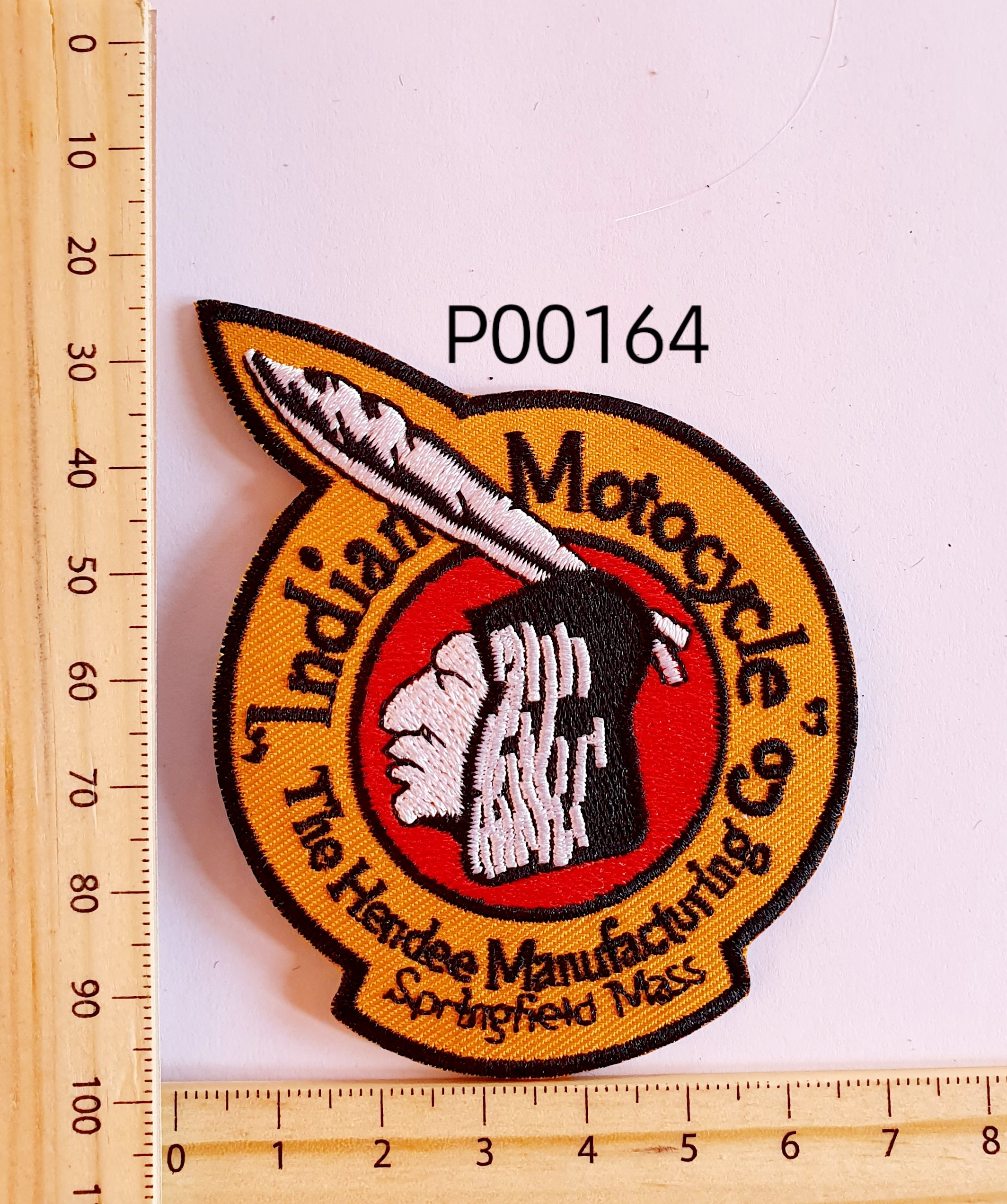 P00164 Indian Feather Iron On Cloth Patch