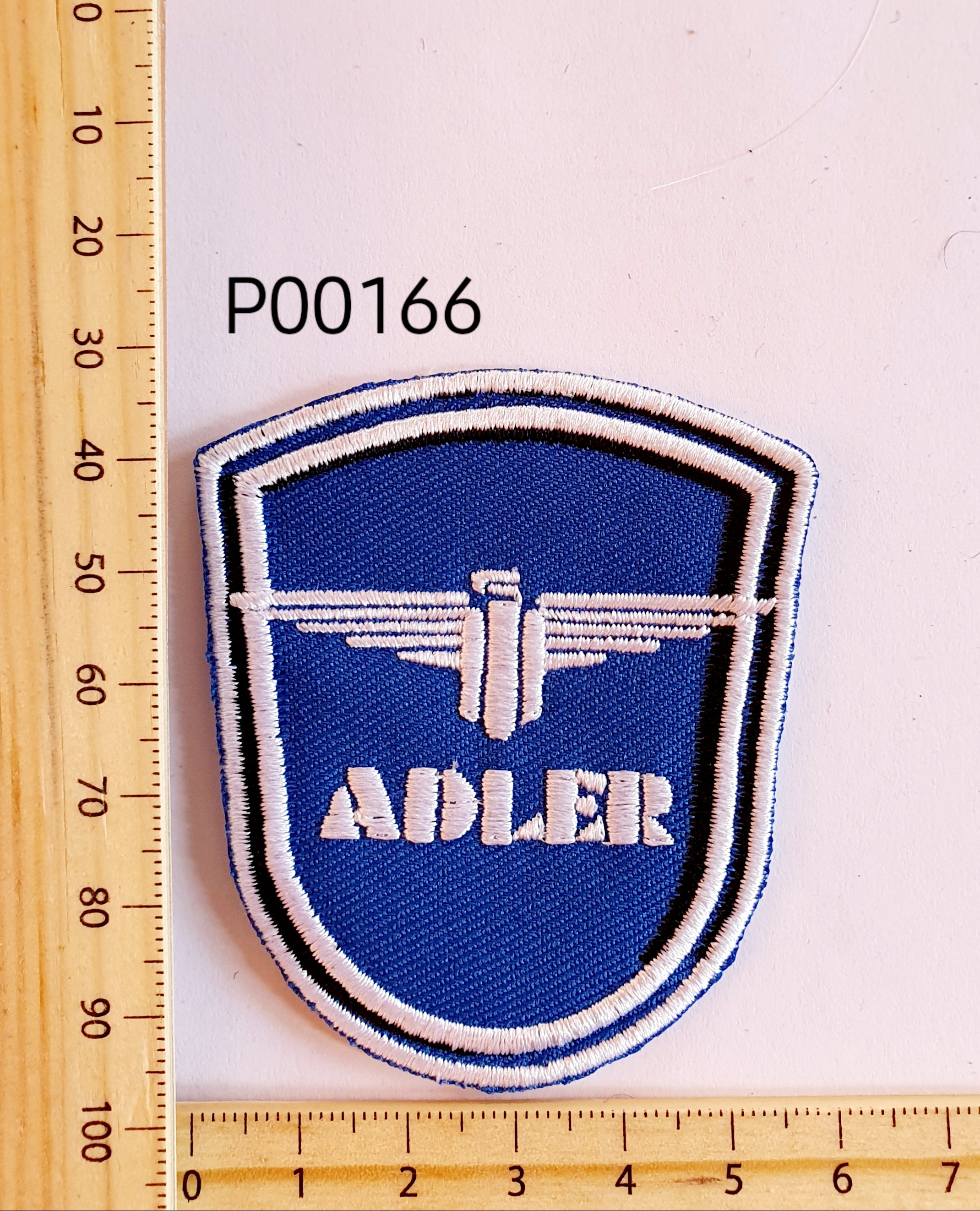 P00166 Adler Iron On Cloth Patch