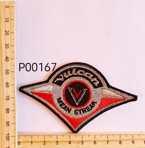 P00167 Vulcan Mean Streak Iron On Cloth Patch