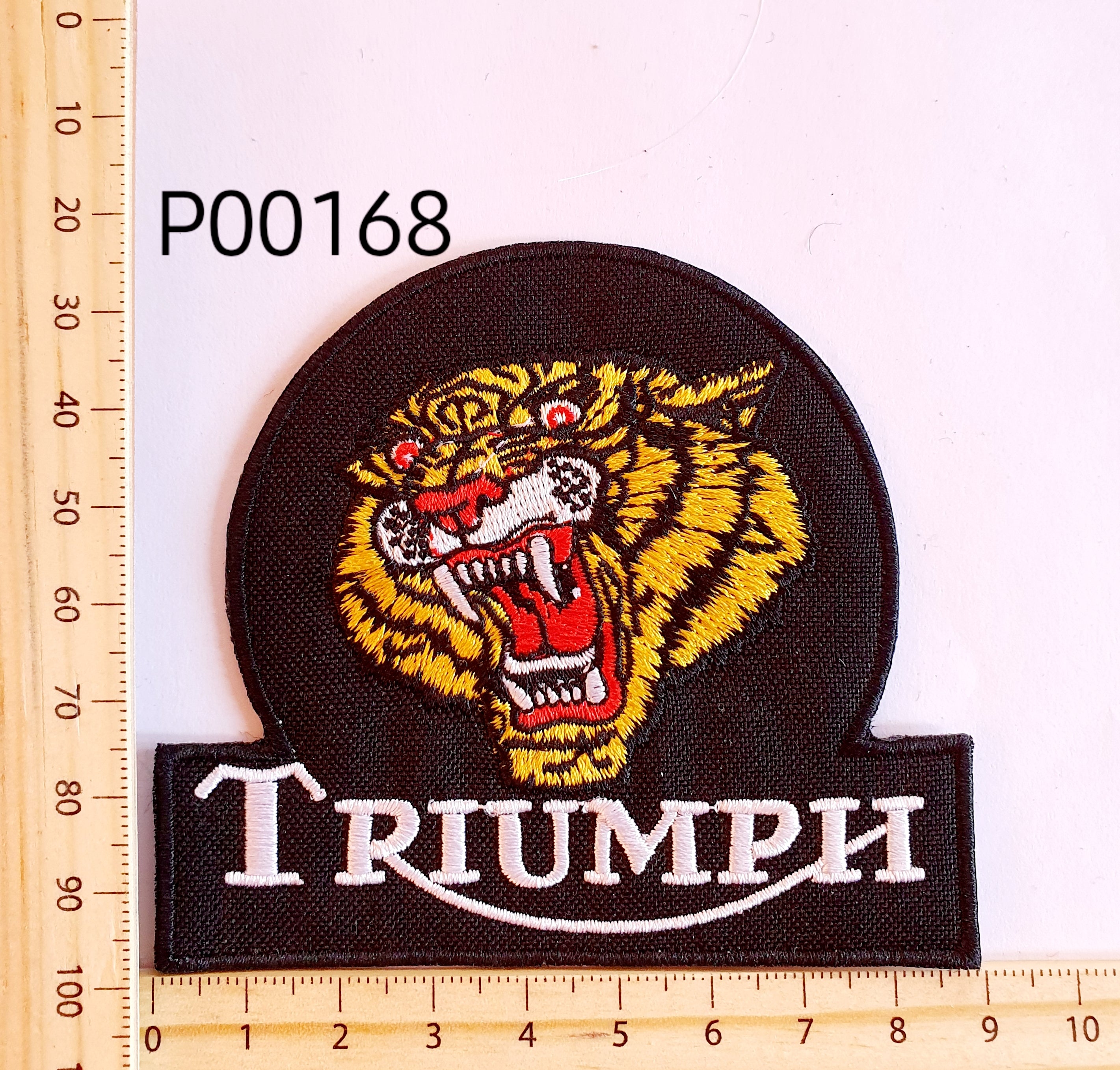 P00168 Triumph Tiger Iron On Cloth Patch