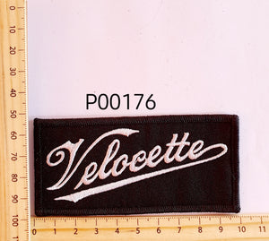 P00176 Velocette Iron On Cloth Patch