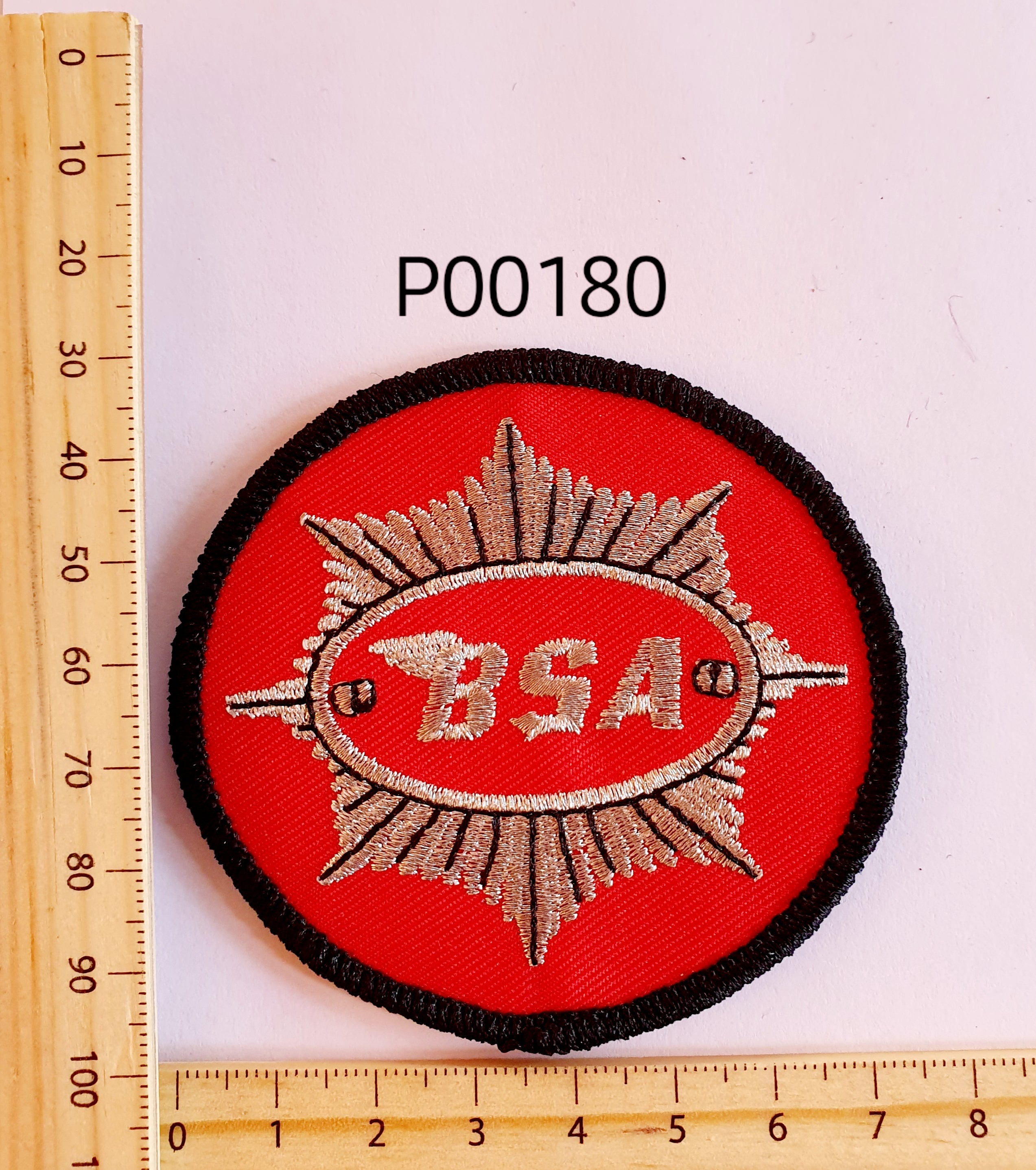 P00180 BSA Round Iron On Cloth Patch