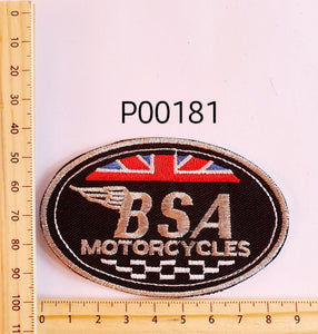 P00181 BSA Oval Iron On Cloth Patch